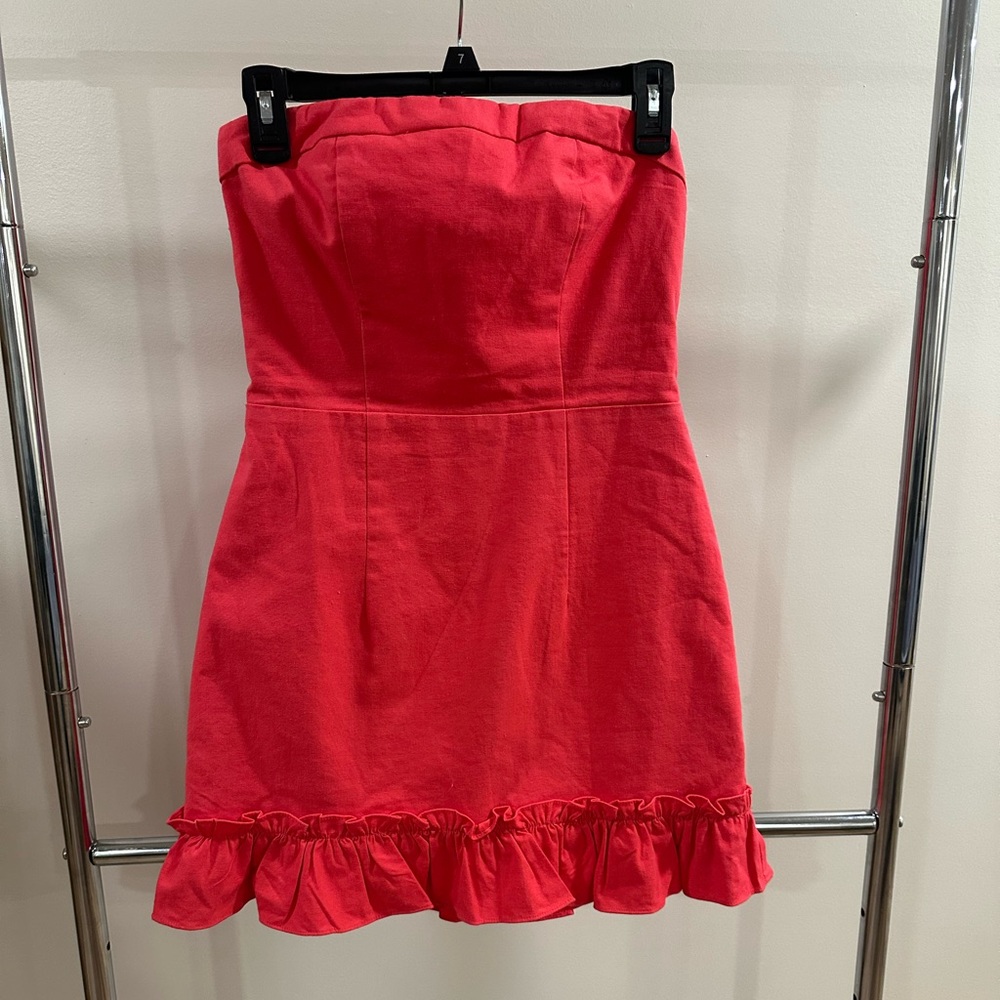 Superdown Brenda Strapless Dress In Pink - Picture 4 of 10